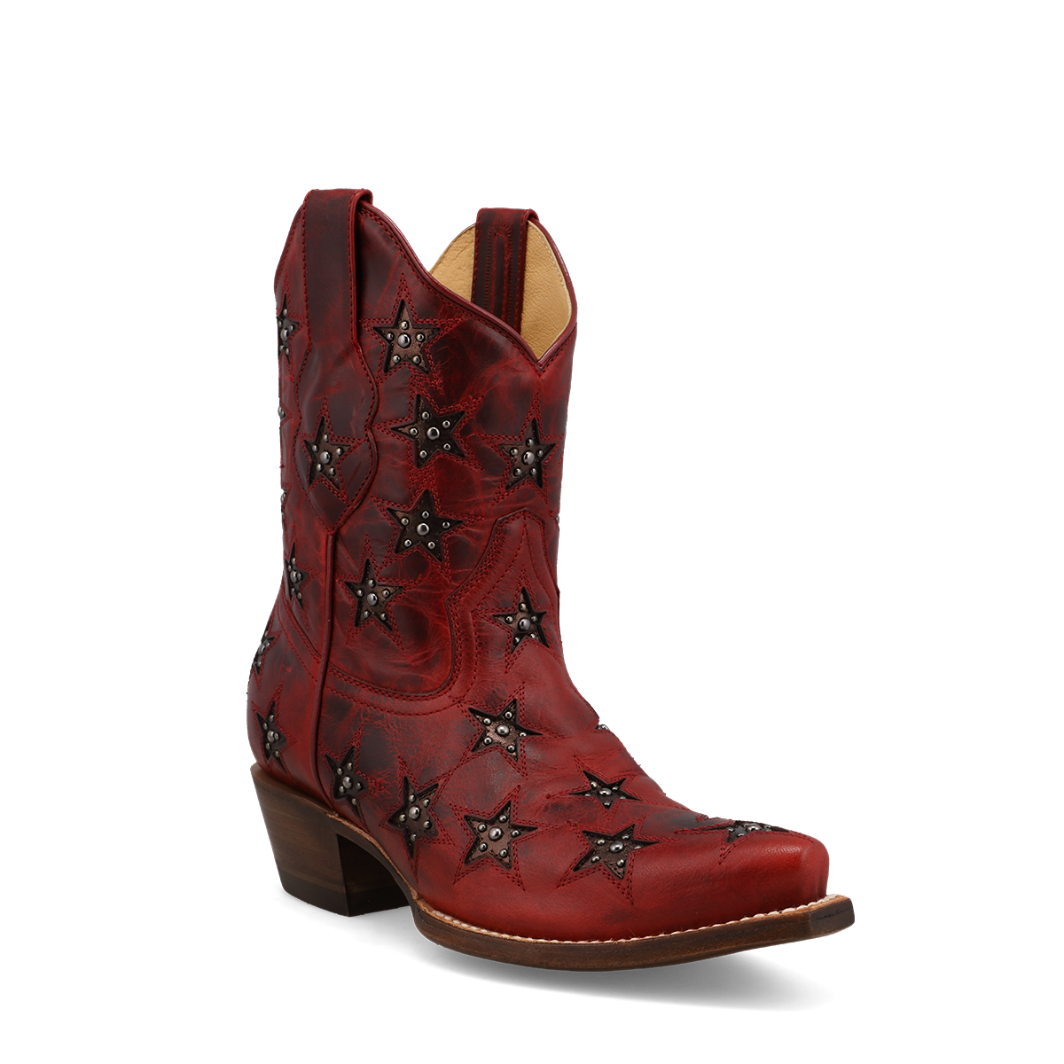 Marfa Bootie - Dark Cherry/Bronze Cover