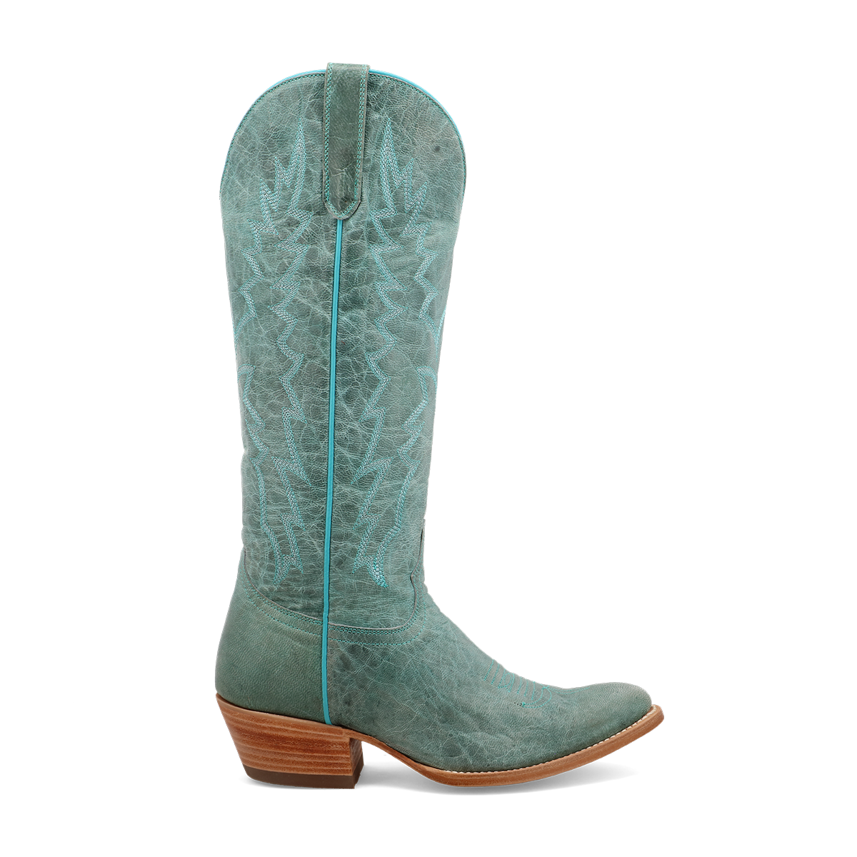 Sierra Dusty Turquoise Black Star Boots